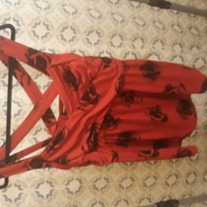 RED TORRID ROSE BLOUSE